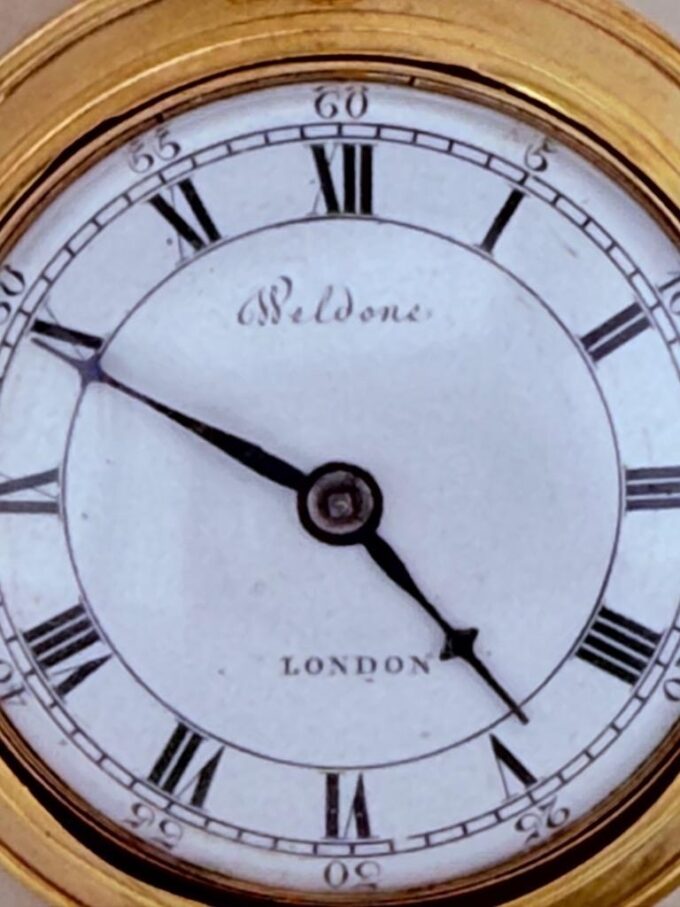 Verge Fusee Pocket Watch Georgian Era c.1750 Gilt Silver Pair Case Memento Mori