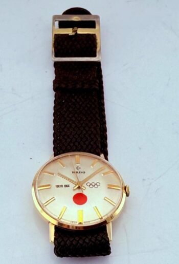 Vintage 1964 Rado Tokyo Olympic Games Solid 14K Gold Wristwatch – Hand Winding