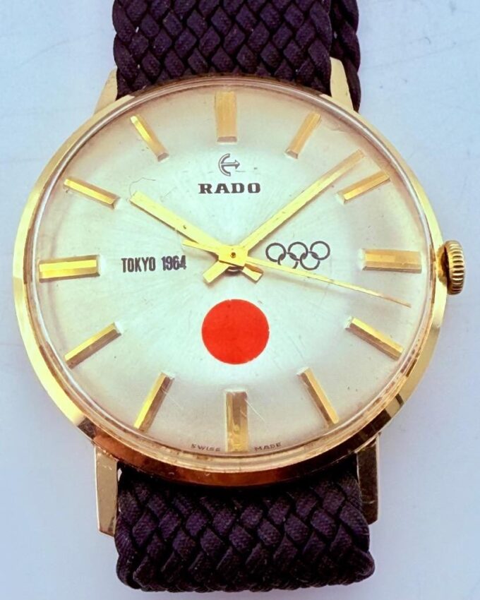 Vintage 1964 Rado Tokyo Olympic Games Solid 14K Gold Wristwatch – Hand Winding