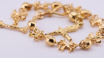 18K GOLD PLATED MEMENTO MORI SKULL Pocket Watch Crank Key Chain Fob