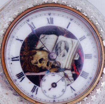 Antique Victorian Pocket Watch-Fancy Enamel Dial c1890's-Perfect Working Order