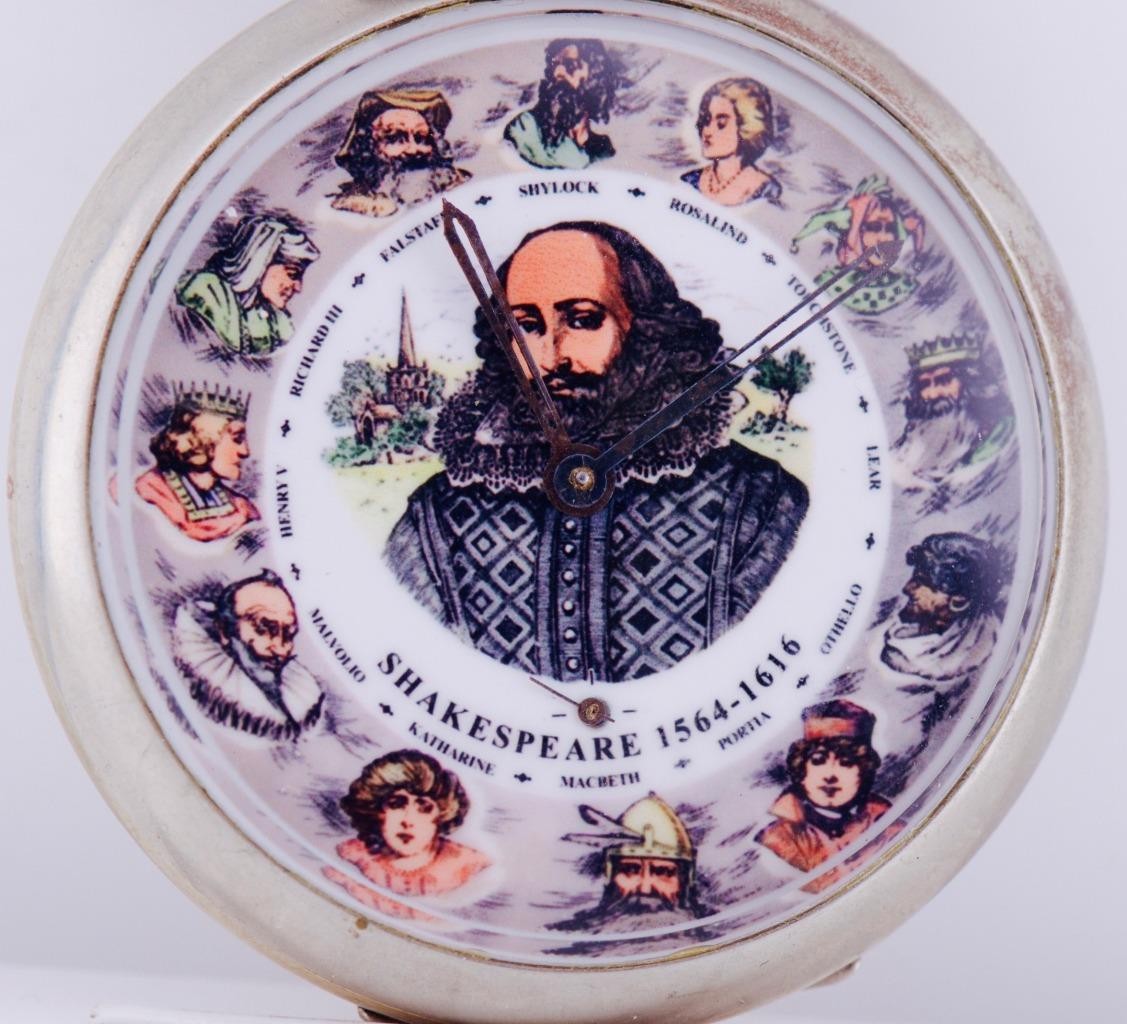 Antique Shakespeare Theatre Artists Prize Award Pocket Watch c1900's RARE