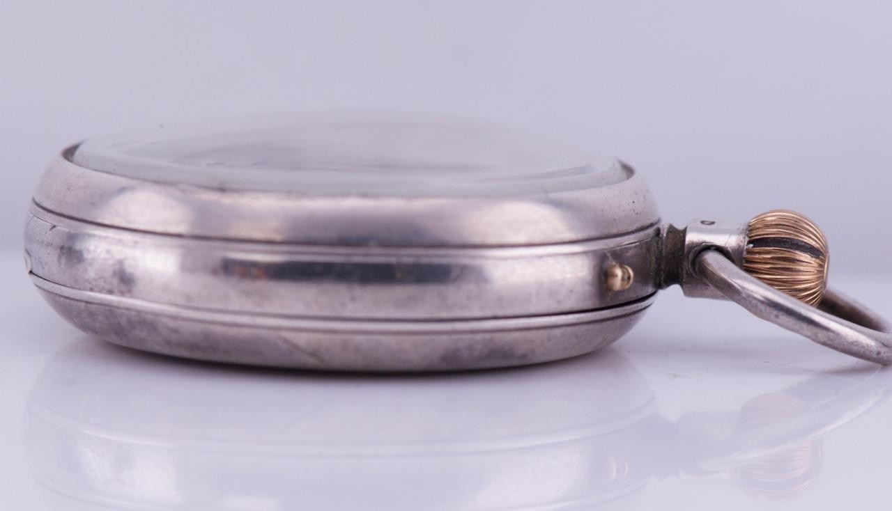 Antique J.Benson Sterling Silver Pocket Watch-CHRONOMETER Maker to King George V