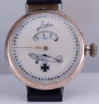 WWII-Era Military Pilot's Junghans Silver Wristwatch – Rare Digital Display