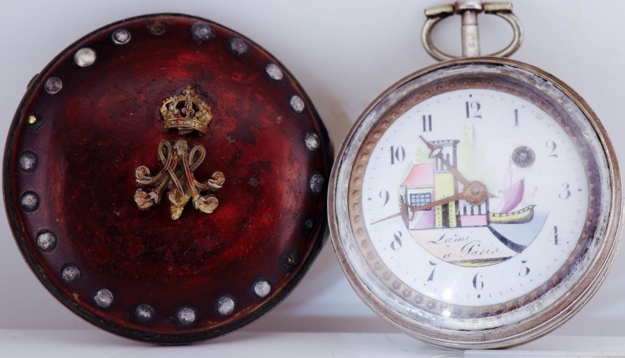 Antique French Verge Fusee Pocket Watch c1770 Lame Paris- Queen Marie Antoinette