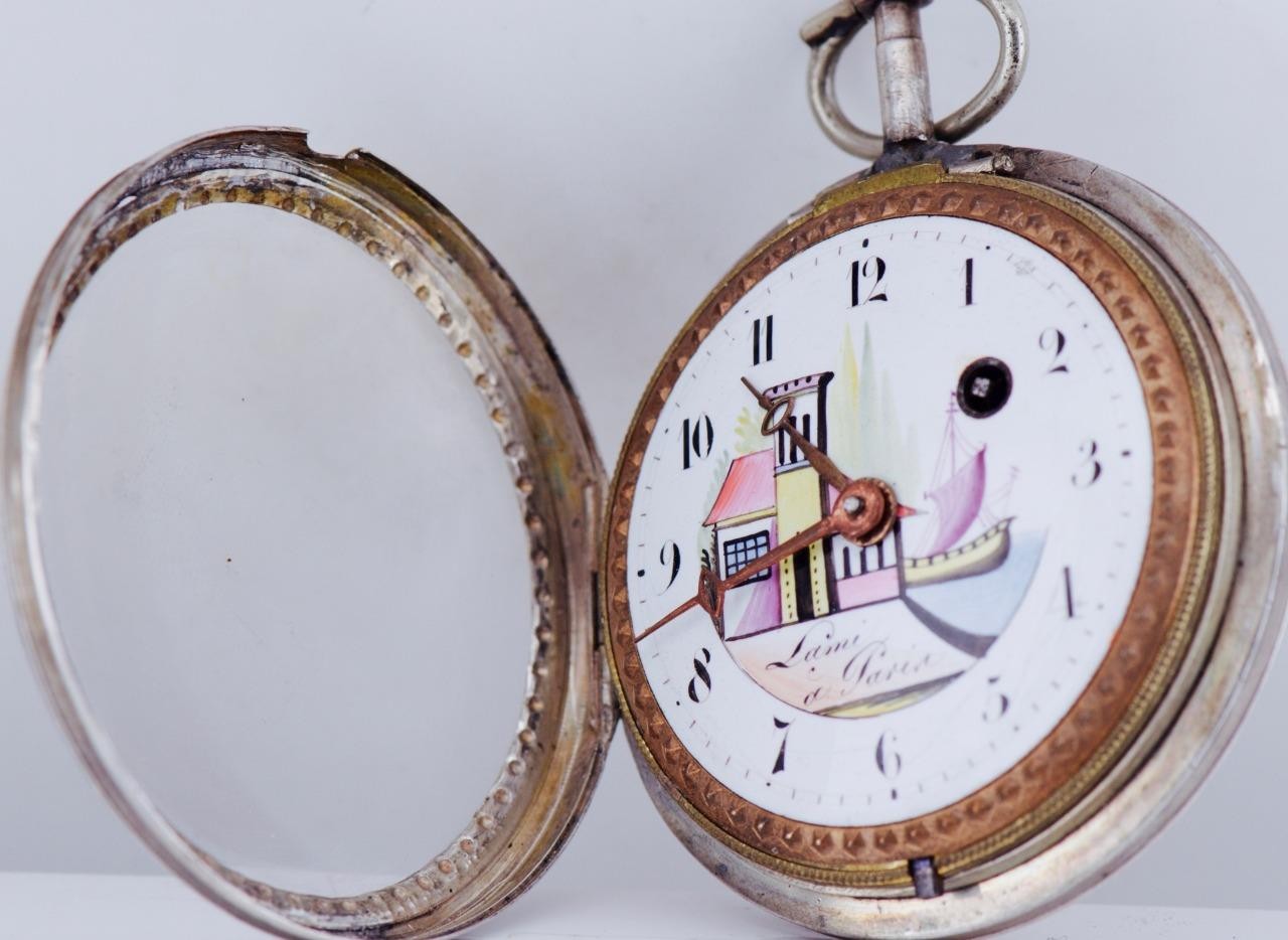 Antique French Verge Fusee Pocket Watch c1770 Lame Paris- Queen Marie Antoinette