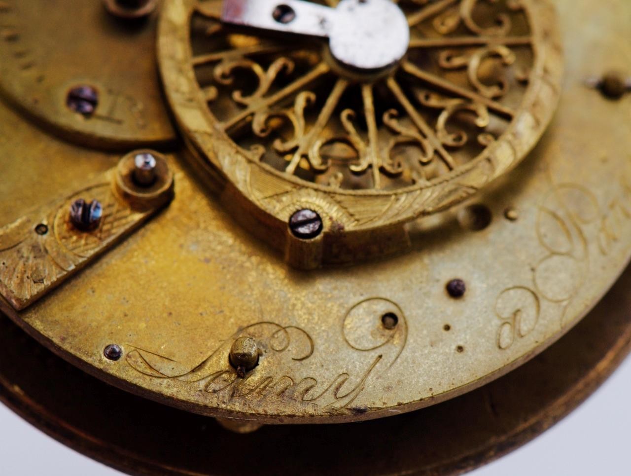 Antique French Verge Fusee Pocket Watch c1770 Lame Paris- Queen Marie Antoinette