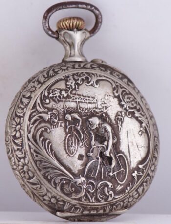 Antique 1920 Antwerp Olympic Games French Pocket Watch –Cycling Award–LeCoultre