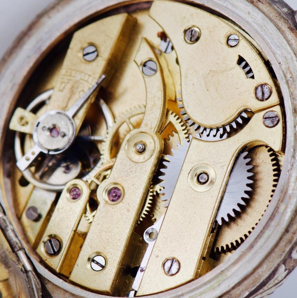 Antique 1920 Antwerp Olympic Games French Pocket Watch –Cycling Award–LeCoultre