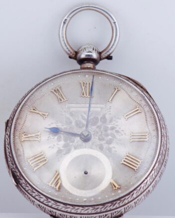 Antique Silver Gold Enamel Pocket Watch Awarded by Queen Victoria by J.Forrest