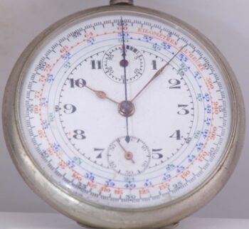 Antique Swiss Chronograph Pocket Watch – Tachymeter Dial – 51mm–Project / Repair