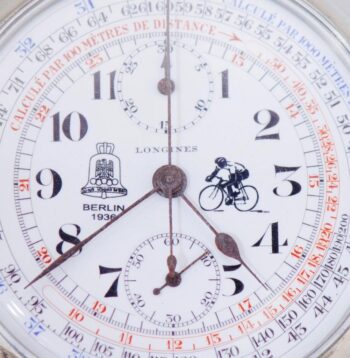 Antique Longines Chronograph Pocket Watch – 1936 Berlin Olympic Games – 51mm