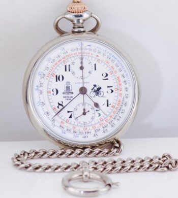 Antique Longines Chronograph Pocket Watch – 1936 Berlin Olympic Games – 51mm