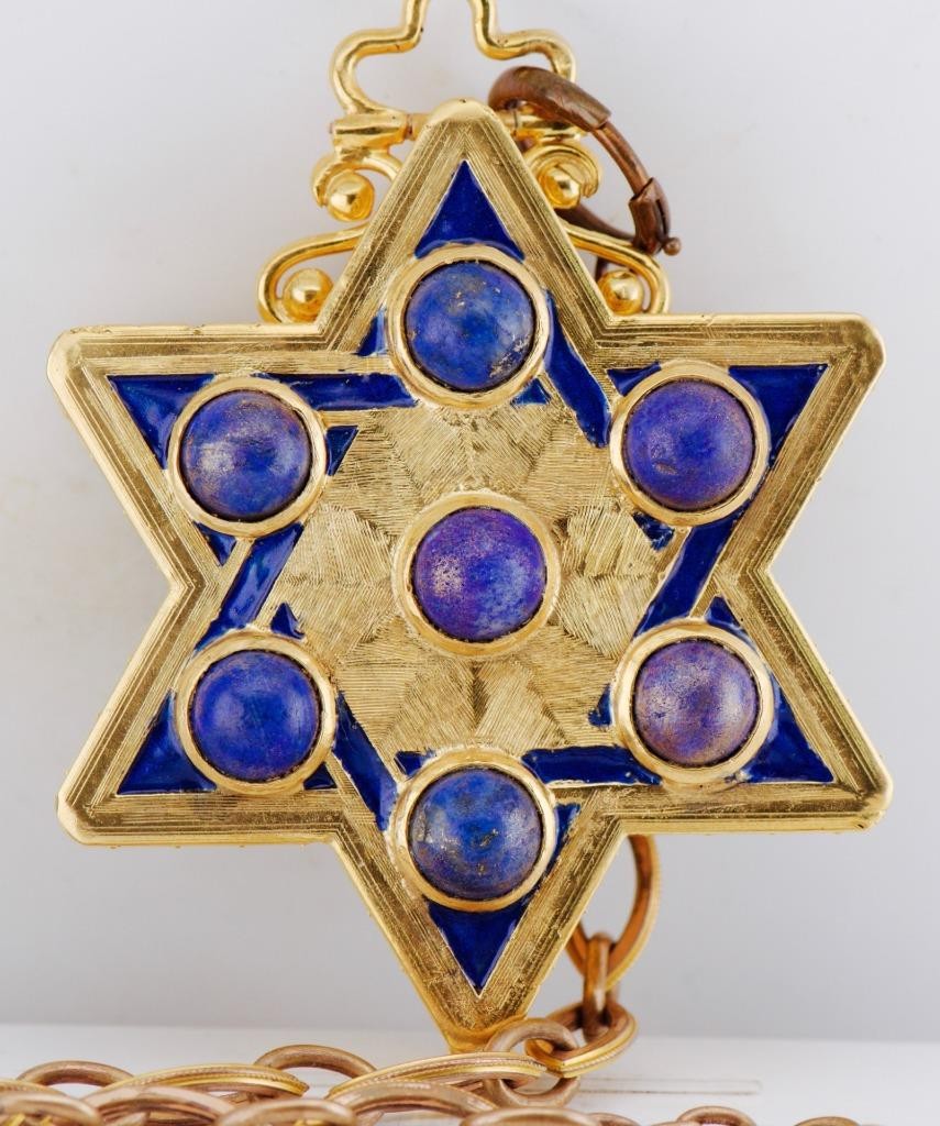 Verge Fusee Pocket Watch Jewish JUDAICA STAR of DAVID 1800 Antique 19th Century