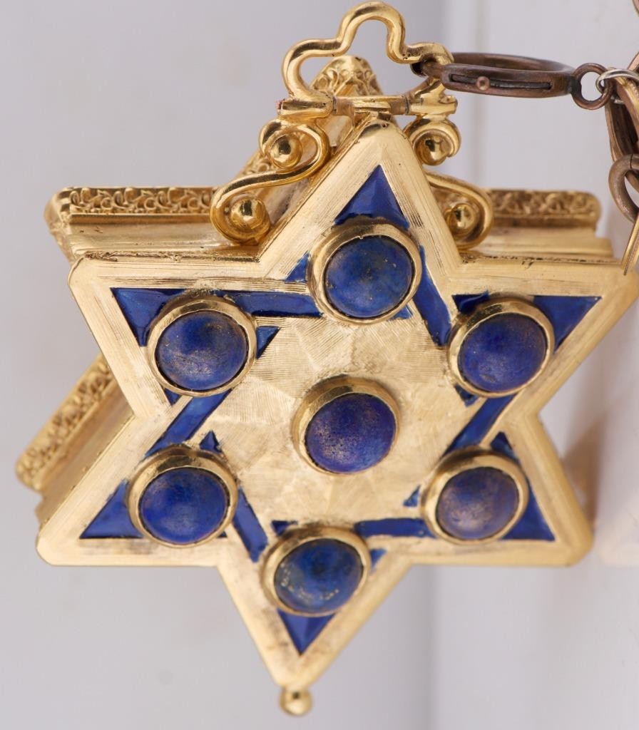 Verge Fusee Pocket Watch Jewish JUDAICA STAR of DAVID 1800 Antique 19th Century