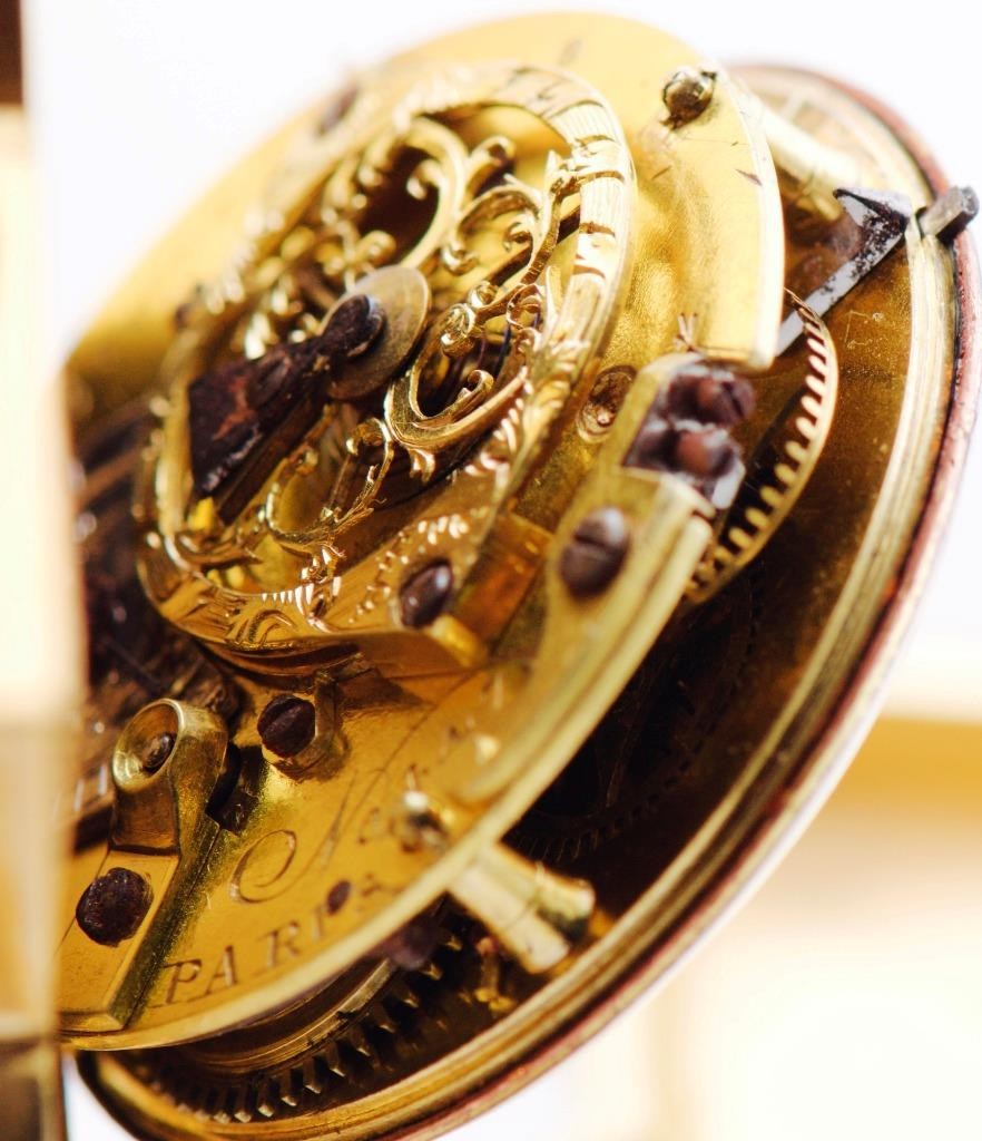 Verge Fusee Pocket Watch Jewish JUDAICA STAR of DAVID 1800 Antique 19th Century