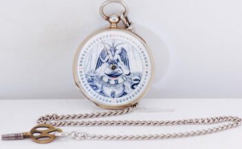 Antique Pocket Watch Occultist Baphomet Dial DIGITAL HOURS Single Hand c1860's