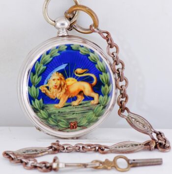 Extremely Rare Mid-19th Century Silver & Enamel Pocket Watch – Oriental Market
