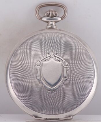 Extremely Rare c. 1940s German Navy U-Boat Officer Award Silver Pocket Watch