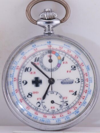 Antique German Tank Brigade Officer’s Award Chronograph Pocket Watch – 50mm