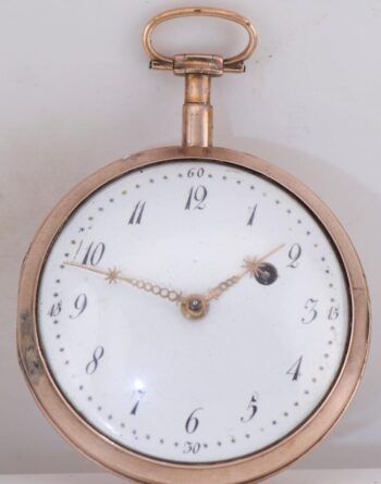 Rare Napoleon Era Solid 10K Gold Verge Fusee Pocket Watch by Peter Sattler c1804