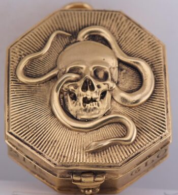 MUSEUM c1790 Breguet Paris Octagonal Memento Mori Skull Verge Fusee Pocket Watch