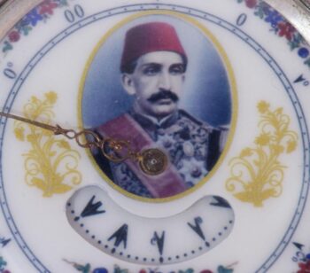 Antique Digital Silver Pocket Watch c1890's Sultan Abdul Hamid II Ottoman Empire