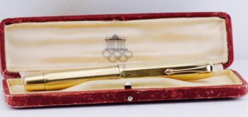 MUSEUM RARE 1936 Berlin Olympics J.G. Germano 18K Rolled Gold Fountain Pen