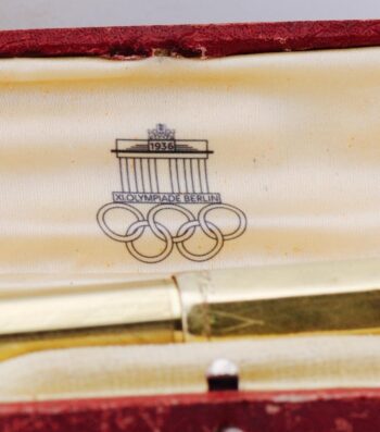 MUSEUM RARE 1936 Berlin Olympics J.G. Germano 18K Rolled Gold Fountain Pen