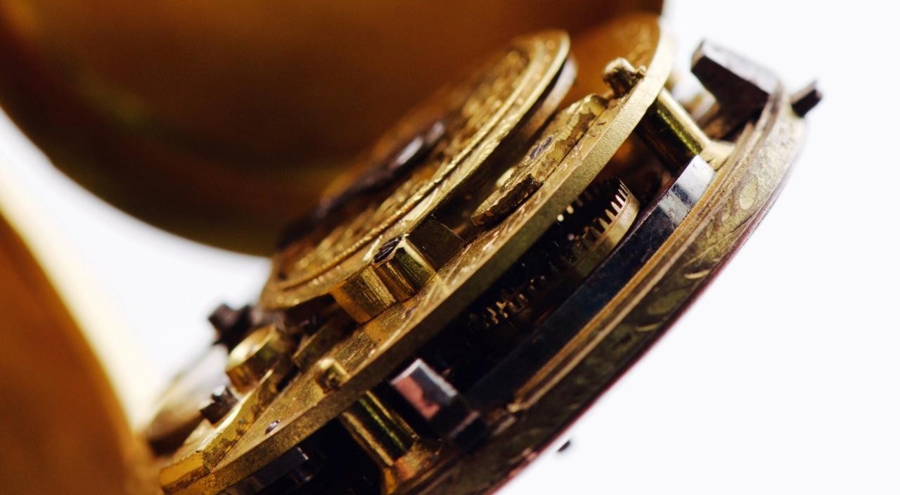 MUSEUM QUALITY Antique French Verge Fusee Desk Clock | 18k Gilt Ormolu Bear Head