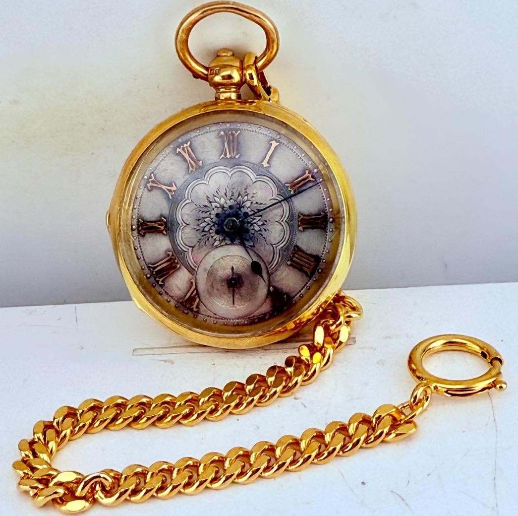Antique Victorian Era Memento Mori Pocket Watch Attributed to John Forrest