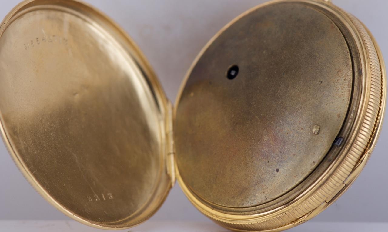 Antique 18K Gilt Vermeil Jaquemart Automaton Quarter Repeater Pocket Watch RARE