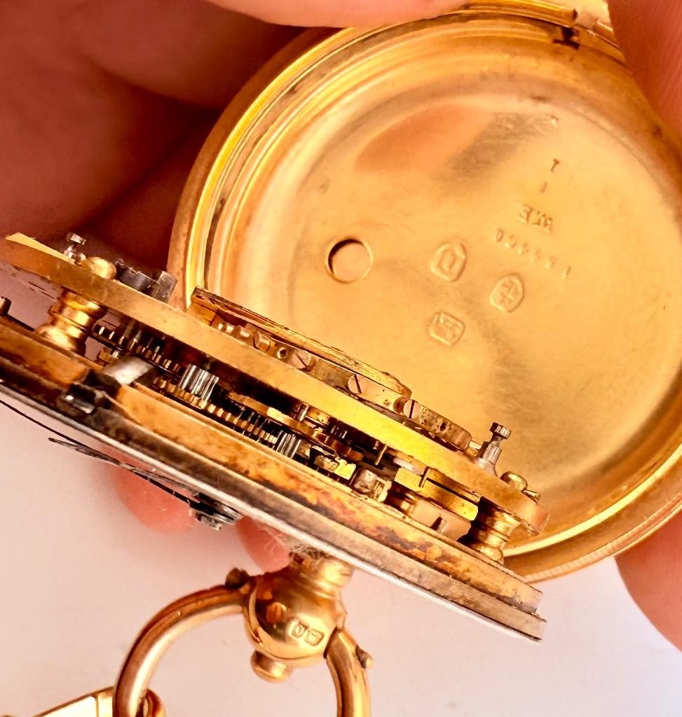 Antique Victorian Era Memento Mori Pocket Watch Attributed to John Forrest