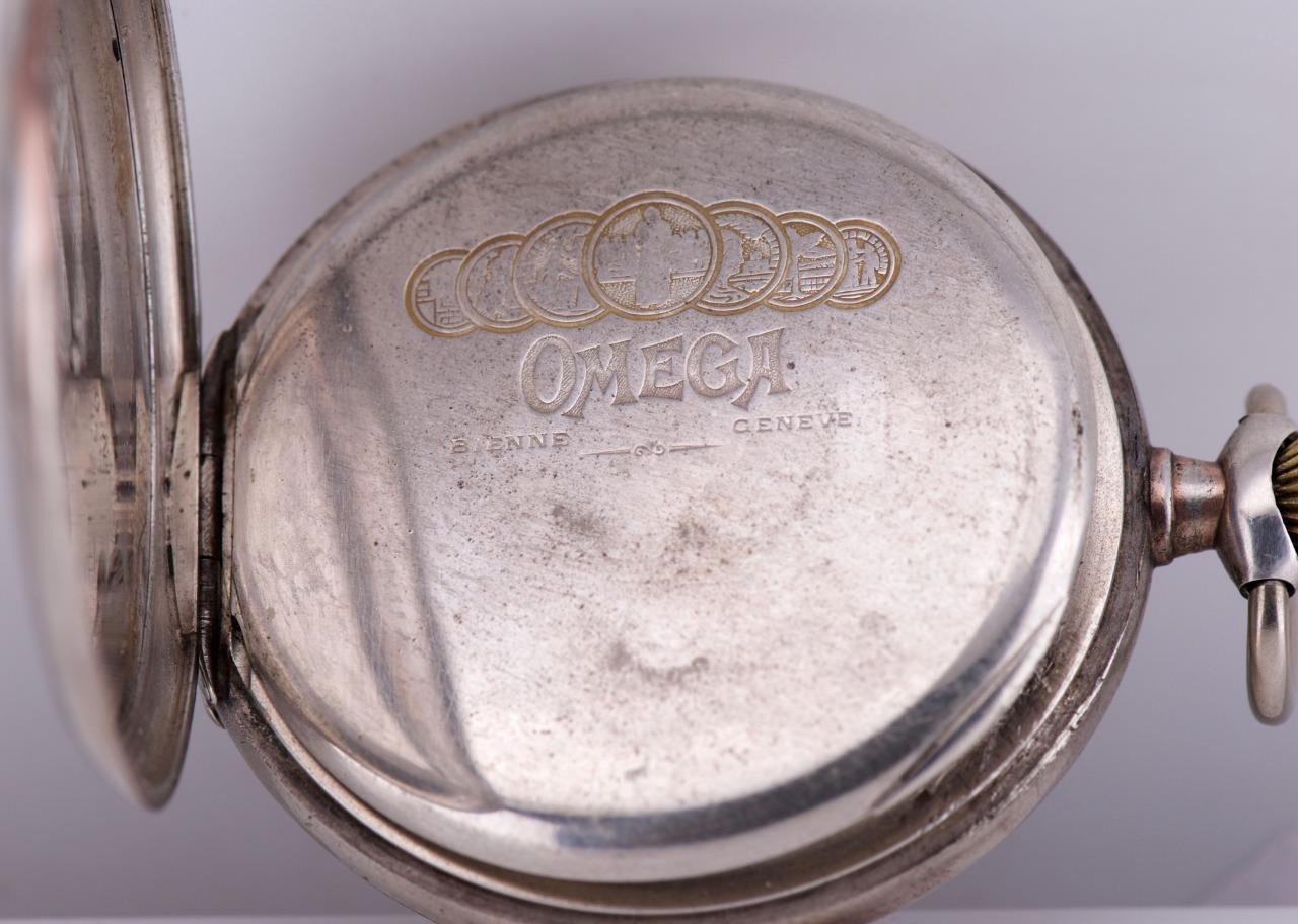 MUSEUM-GRADE RARE OMEGA Solid Silver GMT / World Time Complication Pocket Watch
