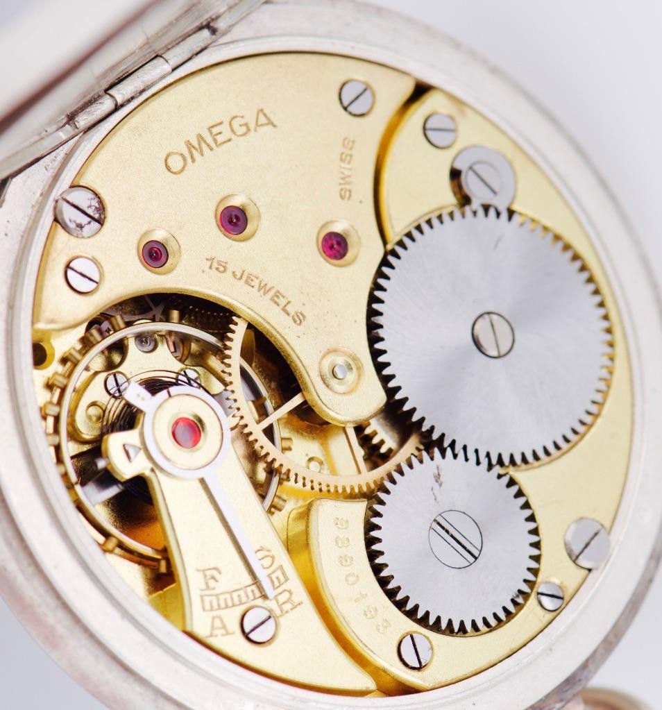 MUSEUM-GRADE RARE OMEGA Solid Silver GMT / World Time Complication Pocket Watch