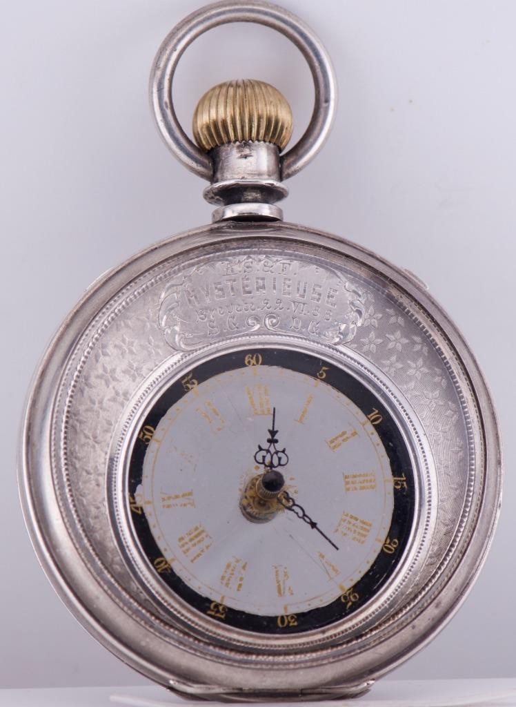 MUSEUM QUALITY: Extremely Rare Antique "Mystérieuse" Silver Mystery Pocket Watch