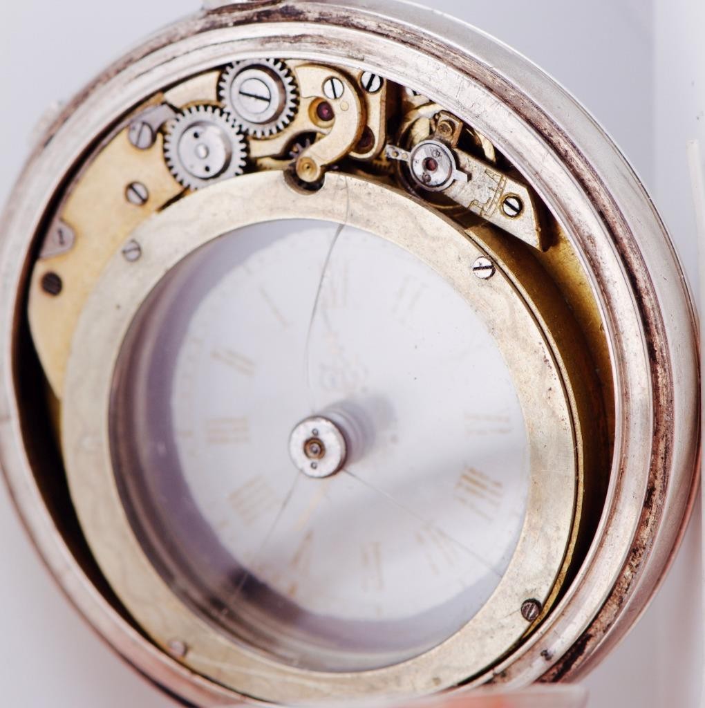 MUSEUM QUALITY: Extremely Rare Antique "Mystérieuse" Silver Mystery Pocket Watch