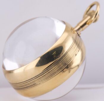Extraordinary Antique WWI Era Military Presentation Crystal Ball Desk Watch 1916
