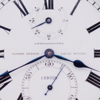 Ulysse Nardin German Navy Deck CHRONOMETER Power Reserve Pocket Watch c.1936