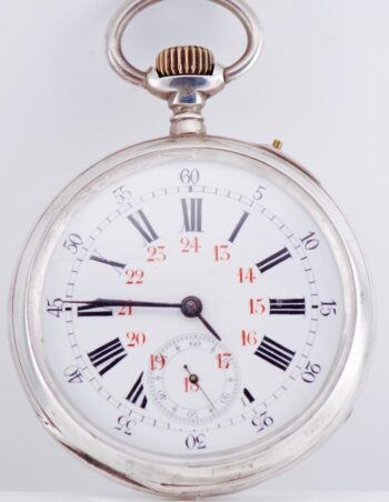 Massive 69mm Solid Silver WWI Imperial German Navy Award Pocket Watch - 236g -