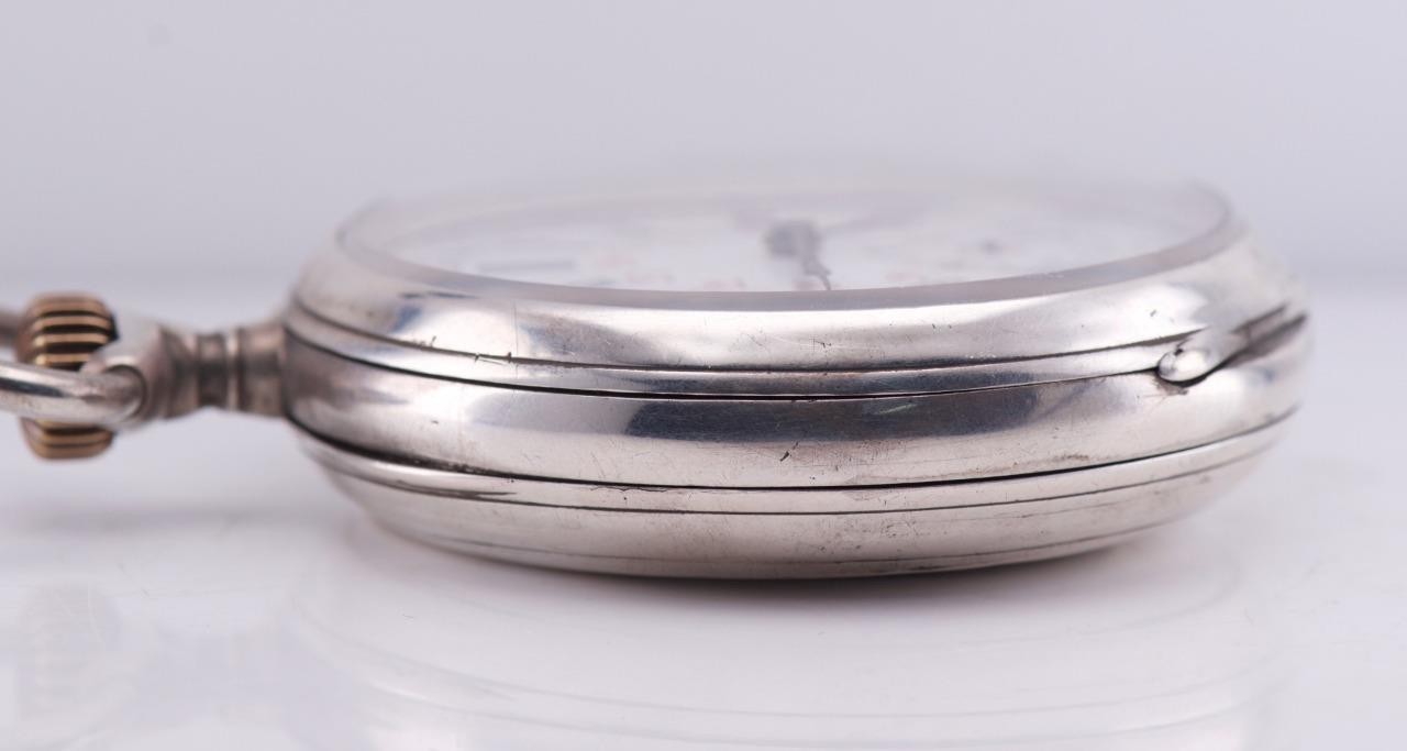 Massive 69mm Solid Silver WWI Imperial German Navy Award Pocket Watch - 236g -