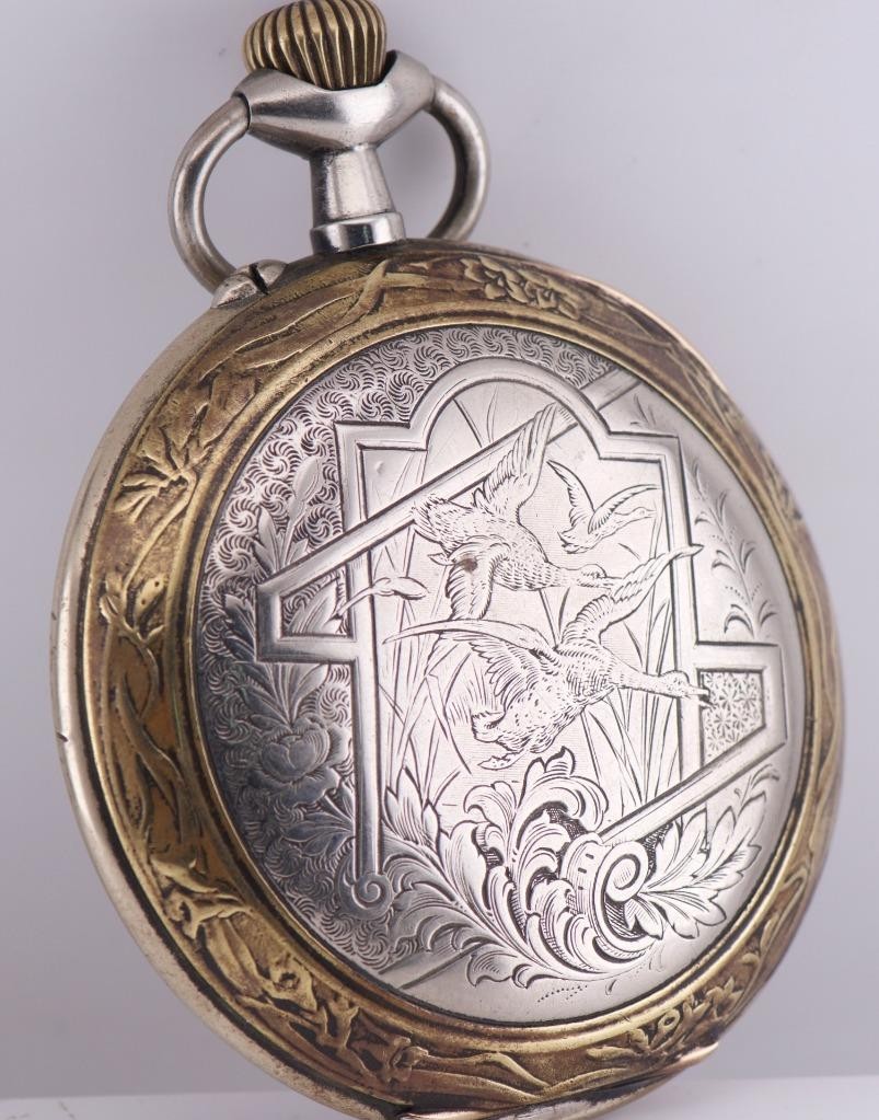 Oversized 70mm Antique WWI German Army Award Pocket Watch c.1916 – 24H Day/Night