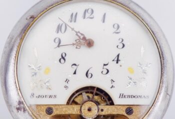WWI German Navy (Kaiserliche Marine) U-Boat Officers Hebdomas 8-Day Pocket Watch