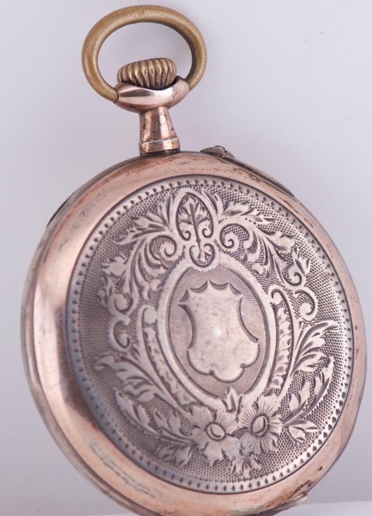 Antique WWI German Navy U-Boat Officer's Award Systeme Glashütte Pocket Watch