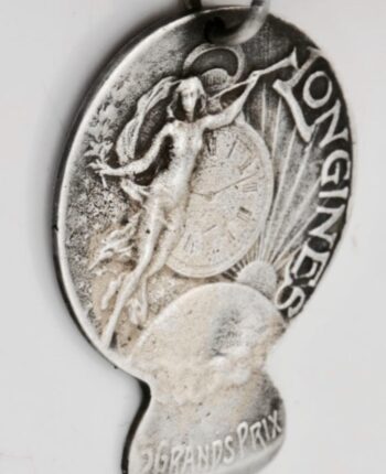Antique Silver Longines Watch Store Master's Pocket Watch Opener Fob