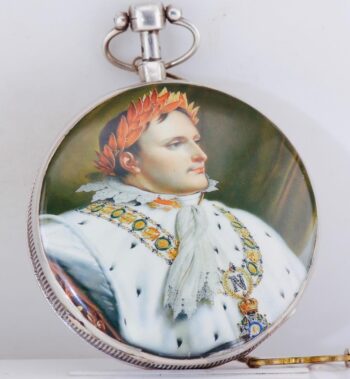 Antique Breguet REPEATER Verge Fusee Pocket Watch Silver & Enamel - Napoleon I