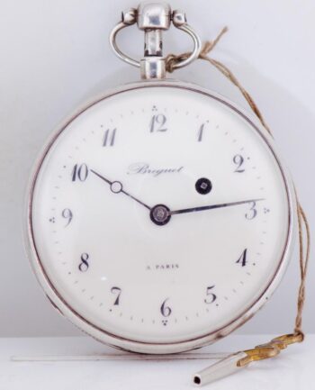 Antique Breguet REPEATER Verge Fusee Pocket Watch Silver & Enamel - Napoleon I