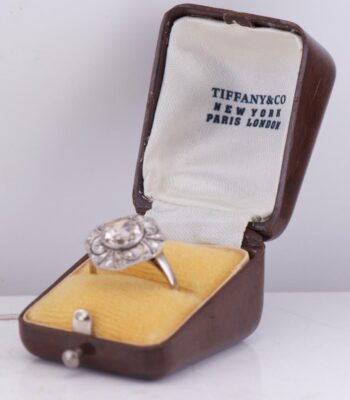 MUSEUM-GRADE Antique c.1930s Tiffany & Co. Art Deco Platinum Ring – 2.00ct IF/G