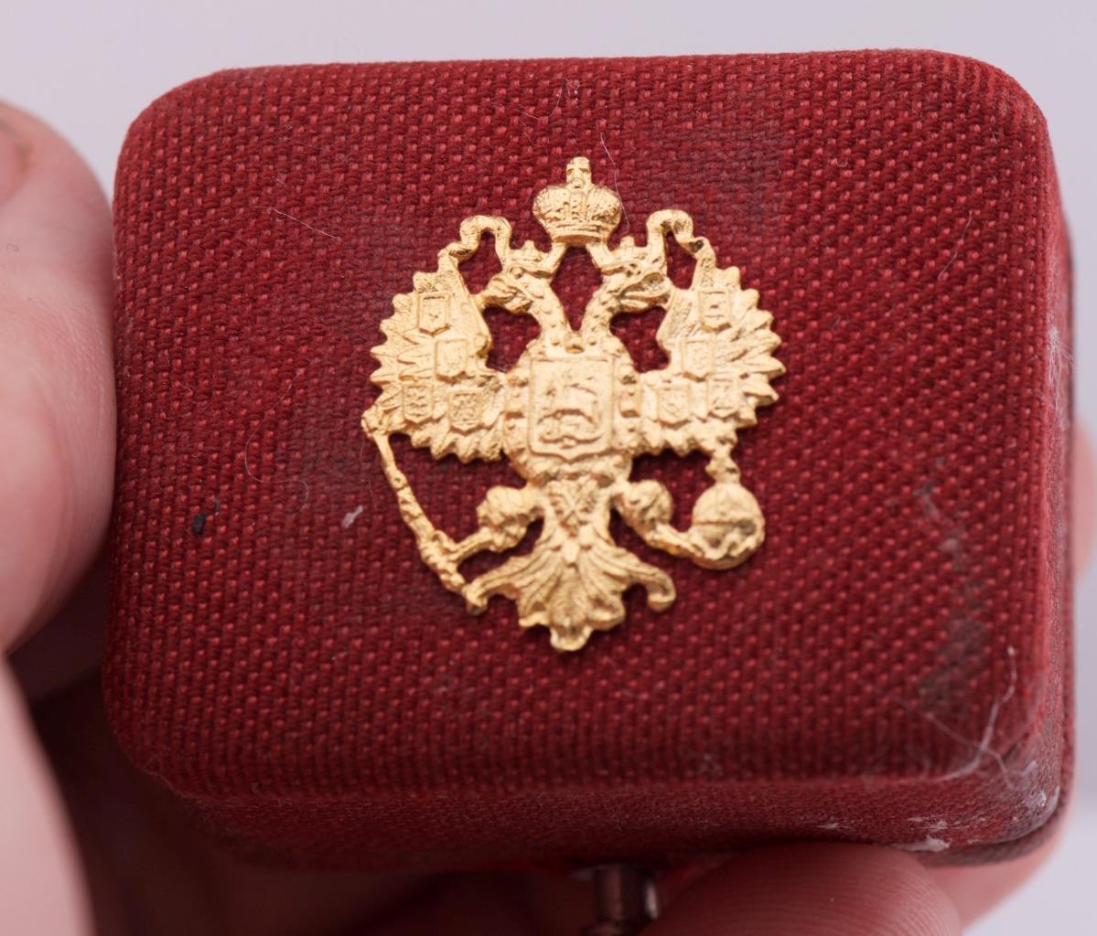 Exquisite Antique Late 19th C. Faberge 18k Gold Enamel Pearl & Diamond Earrings