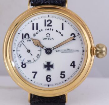 MUSEUM RARE Antique 1939 OMEGA German U-Boat Submarine Officer Award Watch 51mm